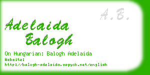 adelaida balogh business card